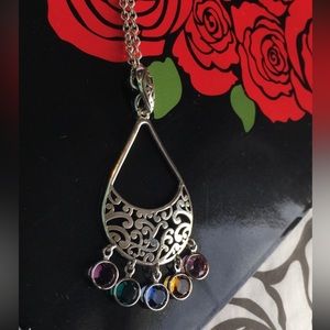 Beautiful NWT Brighton Elora Charms multicolor dangle charm necklace